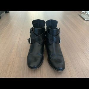 Black ankle booties - size 6.5